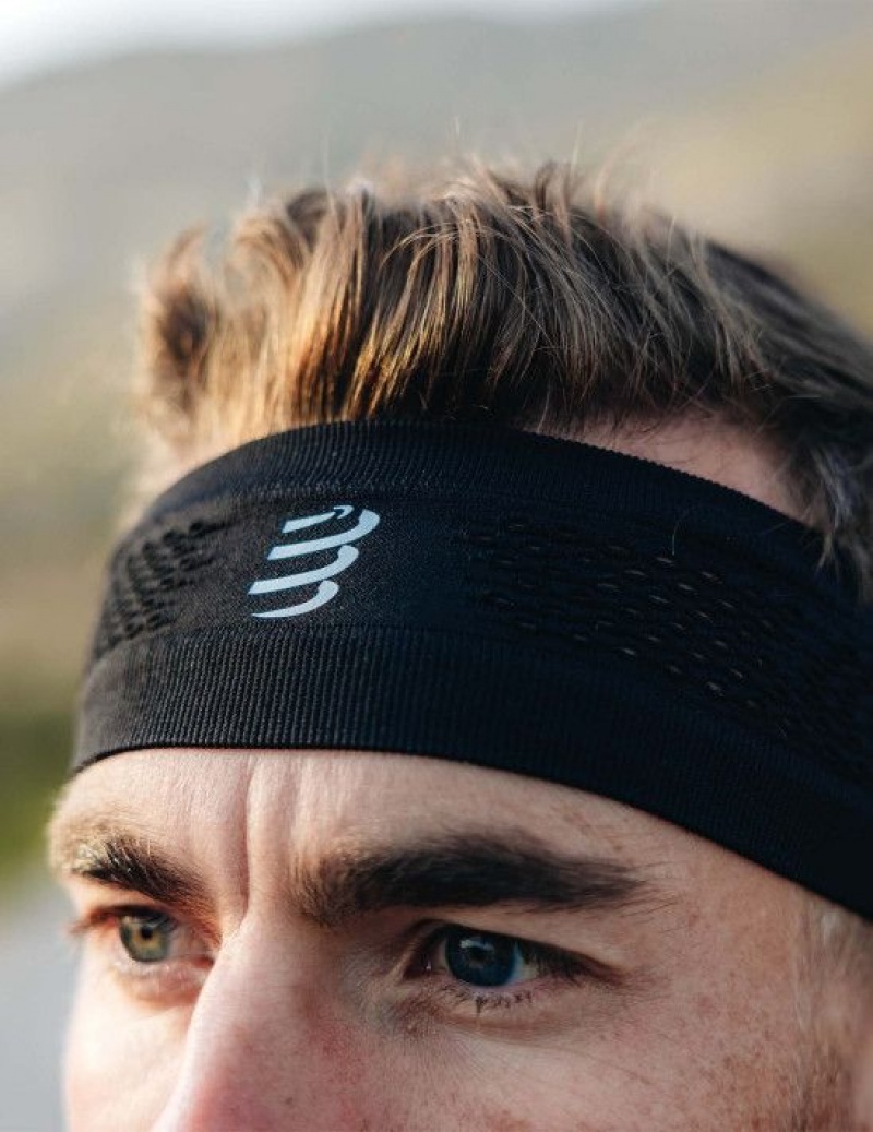 Compressport Thin Headband On/Off Muške Pribor Crne | 623-TKVZBG