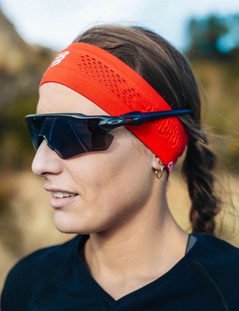 Compressport Thin Headband On/Off Muške Pribor Crvene | 079-TYWSAK