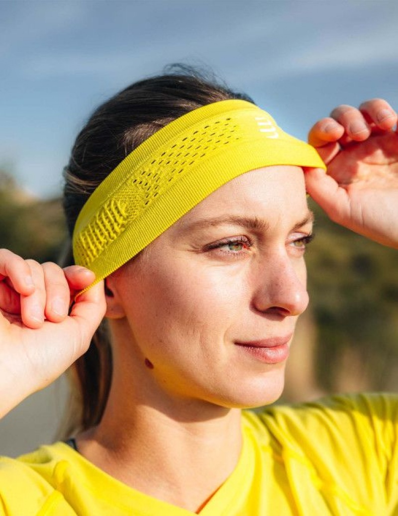 Compressport Thin Headband On/Off Muške Traka Za Glavu Zelene | 437-VLBPKY