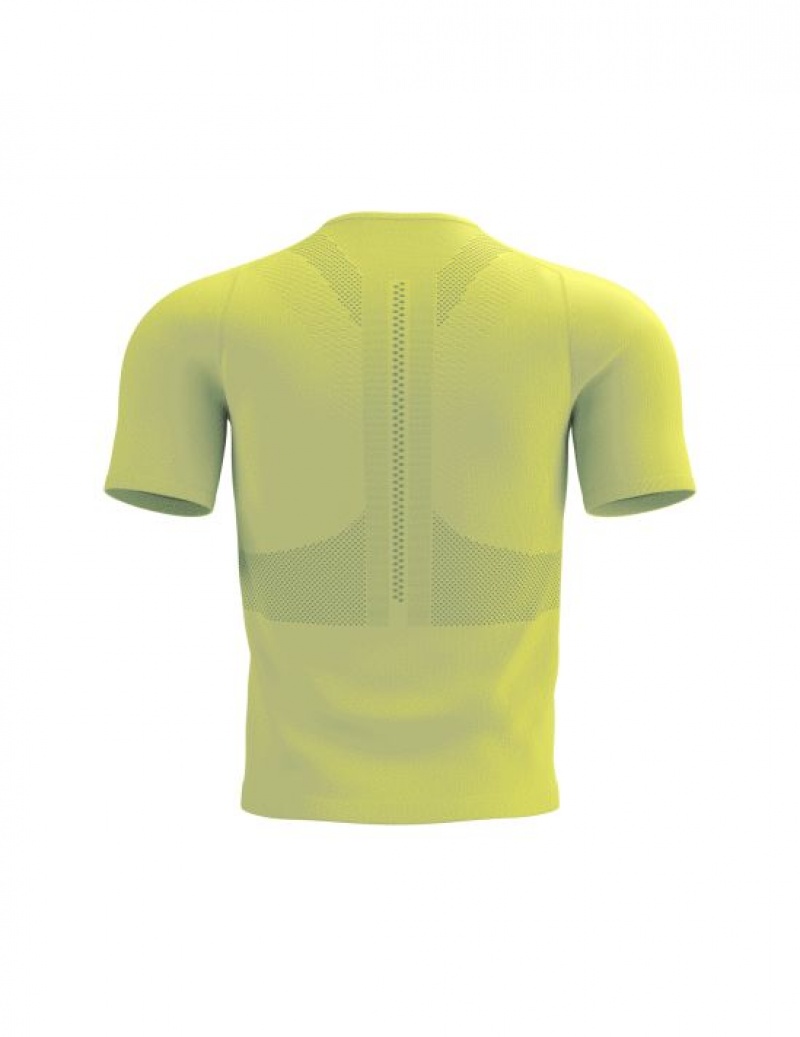 Compressport Trail Half-Zip Fitted SS Top Muške Majice Zelene | 976-ZHYPUN