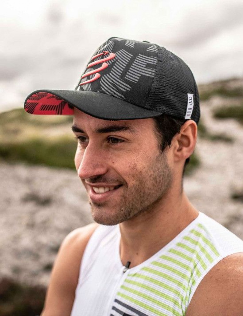 Compressport Trucker Cap Muške Kape Crne | 687-DOTCZR