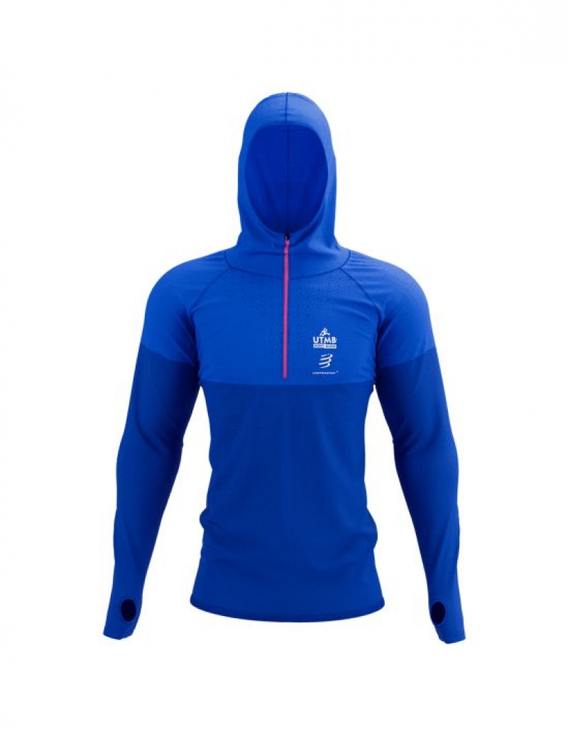 Compressport Ultra-Trail 180g Racing Hoodie Muške Majica s Kapuljačom Visebojne | 941-EWXNJP