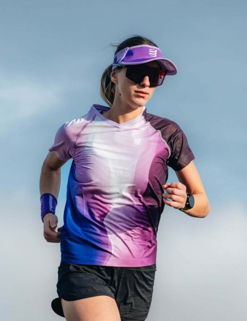 Compressport Visor Ultralight Muške Kape Ljubičaste Bijele | 840-AMQEOT