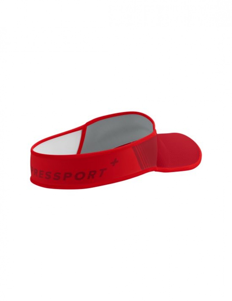 Compressport Visor Ultralight Muške Kape Crvene | 048-IUHJXF