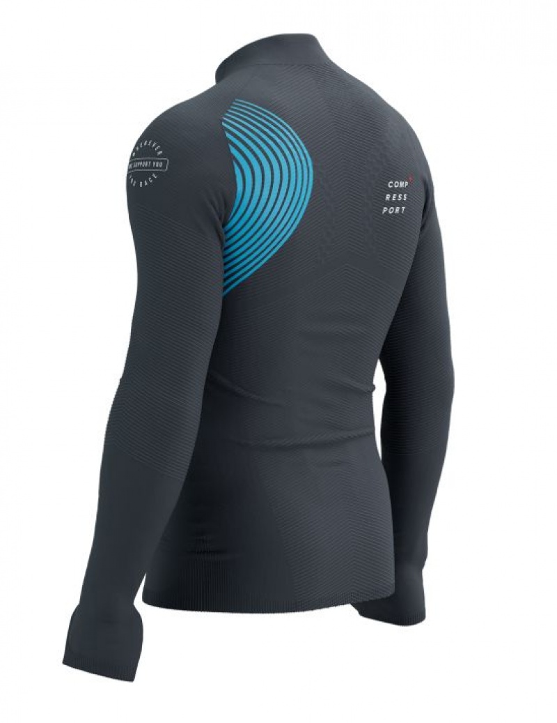 Compressport Winter Trail Postural LS Top M Unisex Majice Visebojne | 935-FMHZBR